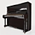 Yamaha U3 Vertical Piano 3D model small image 5