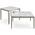 Sleek Misuraemme Kessler Coffee Tables 3D model small image 2