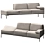 Mario Ruiz Contract Sofa: Daily Comfort 3D model small image 2