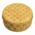 Tufted Round Ottoman V-Ray 3D 3D model small image 2