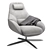 Luxurious Modern Bolia Saga Armchair 3D model small image 1