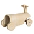 Aiden Ride-on Car Natural Wood 3D model small image 4