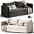 Elegant Convertible Schlafsofa Grande 3D model small image 1