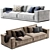 Baxter Modular Budapest Sofa 3D model small image 2