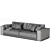 Baxter Modular Budapest Sofa 3D model small image 3