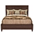 Lexington Walnut Creek Bed Frame 3D model small image 3