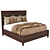 Lexington Walnut Creek Bed Frame 3D model small image 5