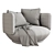  BAIXA Armchair by WENTZ 3D model small image 3