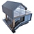 Glass Barnhouse Chalet Kit 3D model small image 4