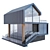 Glass Barnhouse Chalet Kit 3D model small image 7