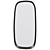 Sleek Modern Wall Mirror Design 3D model small image 2