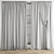 Polygonal Curtain Model Set 3D model small image 3