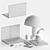 Workspace Decor Set: Apple, Kinfolk, Lamp 3D model small image 4