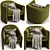 Pollman Velvet Barrel Chair Set 3D model small image 3