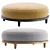 Milk White Scandi Pouffe 4 3D model small image 6