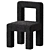 Hazel Boucle Dining Chair: Elegant & Cozy 3D model small image 1