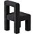 Hazel Boucle Dining Chair: Elegant & Cozy 3D model small image 3