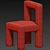 Hazel Boucle Dining Chair: Elegant & Cozy 3D model small image 6