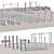 Eco Style Outdoor Gym Playground 3D model small image 6