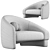 Modern Overlay Armchair Design by Raphael Navot 3D model small image 5