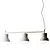 Contemporary Down Long Pendant Lamp 3D model small image 3