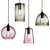 Modern Glass Gradient Pendant Light 3D model small image 1