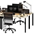 Optimized High Detail Office Set 3D model small image 2