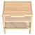 Manon Side Table Natural Wood 3D model small image 3