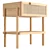 Manon Side Table Natural Wood 3D model small image 4