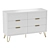 Brandonville 6 Drawer Double Dresser 3D model small image 1