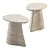 Travertino Side Table by Ralph Pucci 3D model small image 1