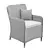 Modern Upholstered Chair for Home 3D model small image 4