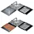 Corner Kitchen Sink Set 3 3D model small image 11