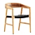 Elegant Tesa Chair by Artisan 3D model small image 3