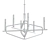 Sleek Sand & Nickel Chandelier 3D model small image 2