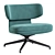 Elegant Swivel Easy Chair Piccadilly 3D model small image 4