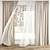 Polygonal Curtain Model Set 3D model small image 1