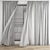 Polygonal Curtain Model Set 3D model small image 3