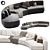 Luxurious Baxter Piaf Sofa 2015 3D model small image 1