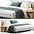 Modern Maxalto Selena Bed Model 3D model small image 1