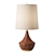 Walnut Base Brass Accent Lamp 3D model small image 1