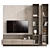 Contemporary TV Wall Unit 01 3D model small image 1