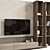 Contemporary TV Wall Unit 01 3D model small image 2