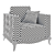 Laviano Living Room Chair 3D model small image 4