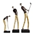  Elegant Golf Player Figurines. 3D model small image 2