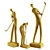  Elegant Golf Player Figurines. 3D model small image 5