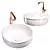 Premium Washbasins Set with Faucets 3D model small image 4