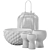 Chic Contemporary Decor Vases Set - Handcrafted 3D model small image 9