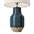 Blue Beige Ceramic Table Lamp 3D model small image 2