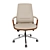 Comfortable Swivel Leather Office Chair 3D model small image 4